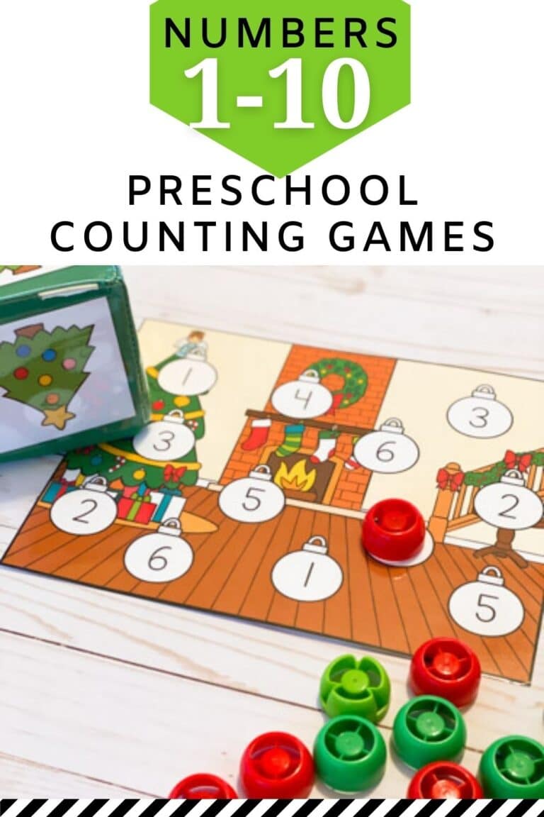Free Christmas Roll and Cover Number Recognition Games