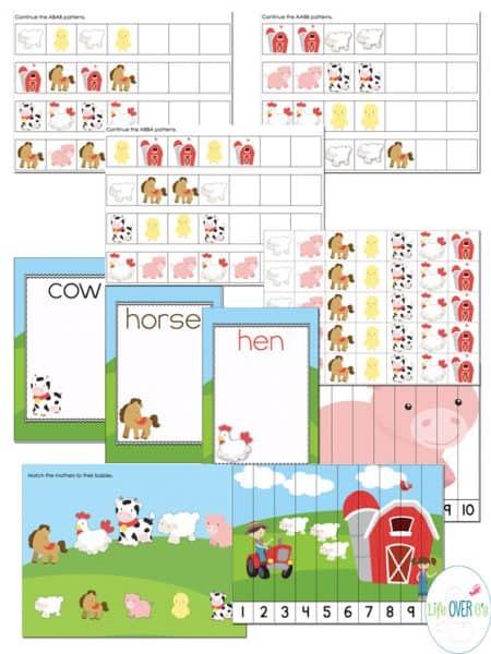 Fun Interactive Farm Bundle for Preschool/Kindergarten