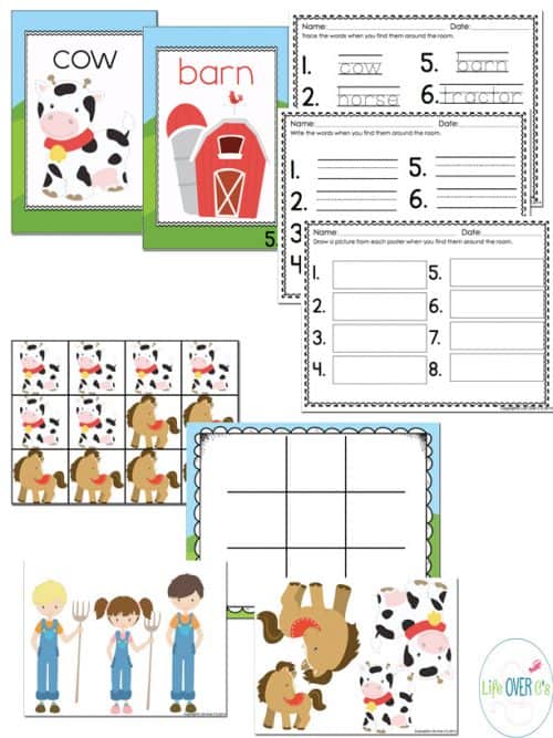 Fun Interactive Farm Bundle for Preschool/Kindergarten