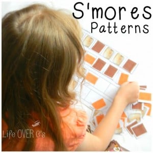 These S'mores patterns are a fun way to practice patterning concepts for preschoolers.