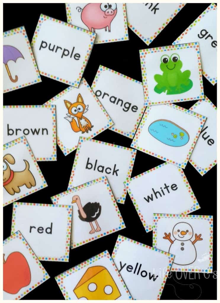 Free Memory Games for Kindergartens: Colors