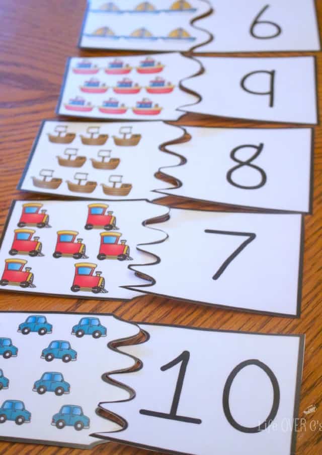 Free Transportation Themed Printable for Counting to 10