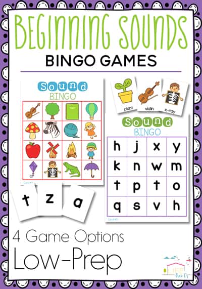 FREE Printable Beginning Sounds Phonics Game