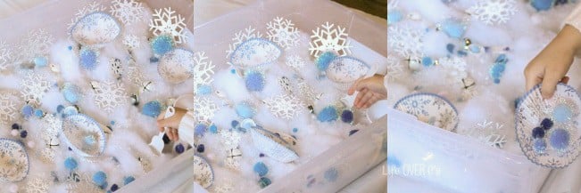 Snow Spray Paint Winter Art Projects for Preschoolers