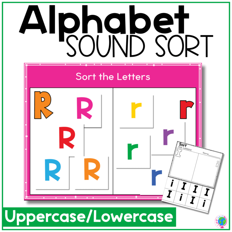 alphabet uppercase lowercase letter sort