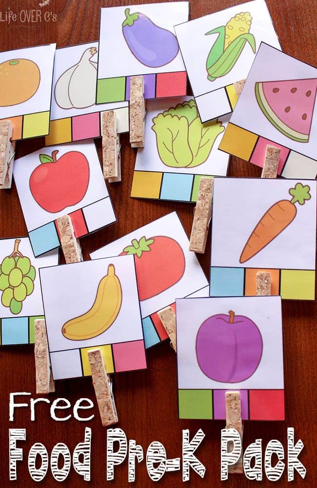 Food Games and Activities Free Printables for Preschoolers