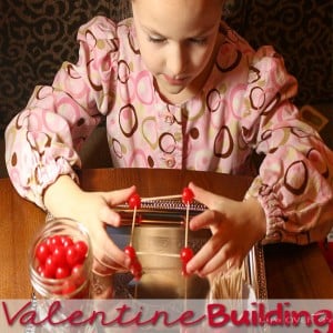 Building with candy is such a fun Valentine's Day STEM activity! Get some candy & toothpicks and get ready to have a blast!