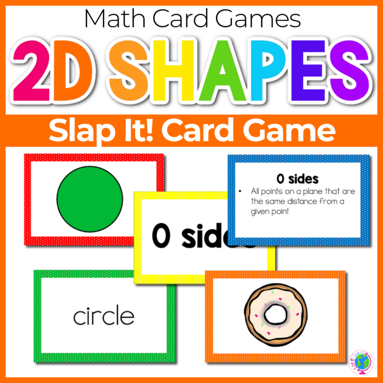 2d shapes slap it card game