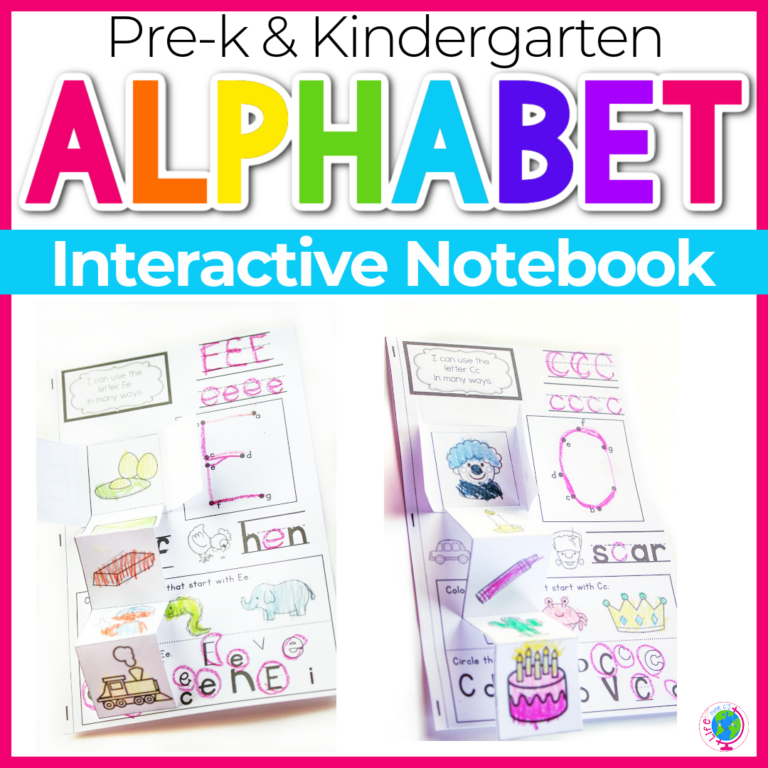 interactive notebook for alphabet learning, great for preschool or kindergarten