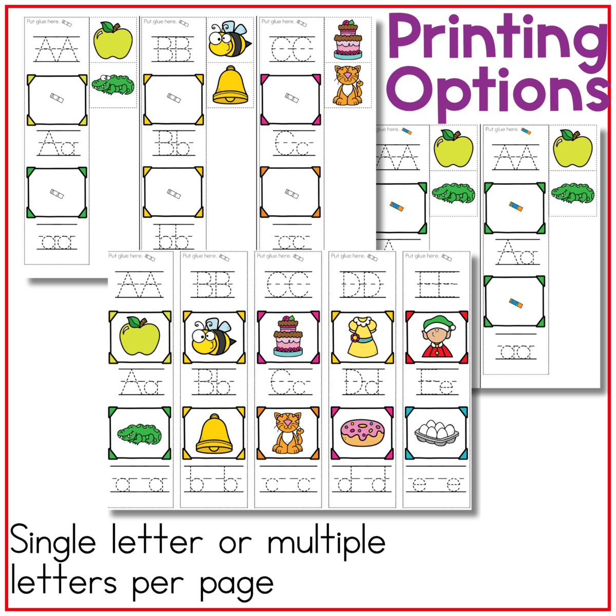 pre-k letter recognition and beginning sounds alphabet bracelets