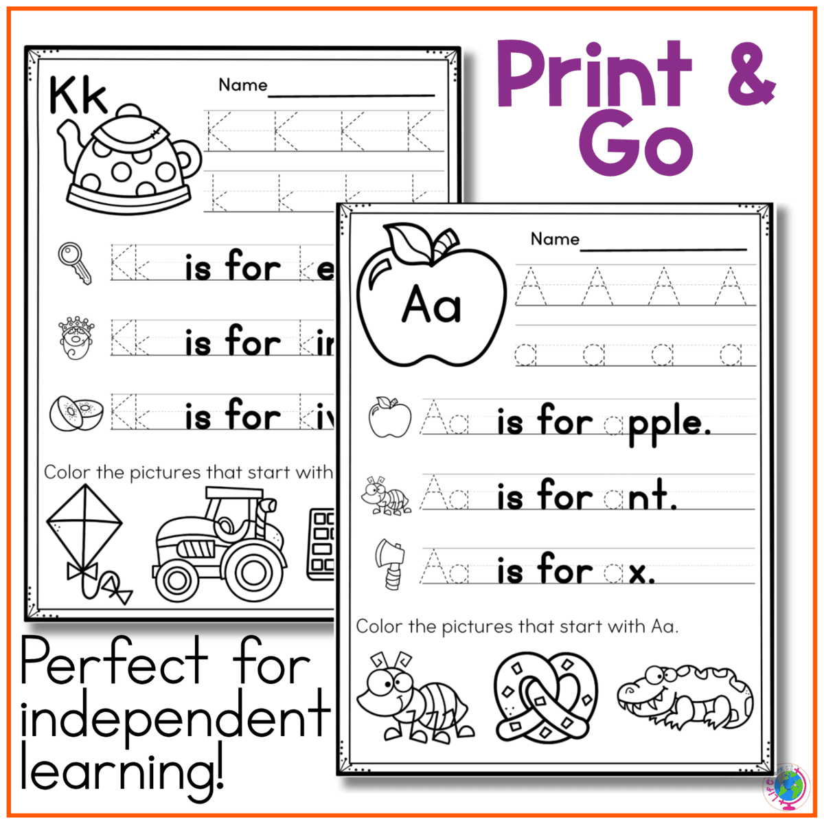 practice handwriting skills with letter worksheets