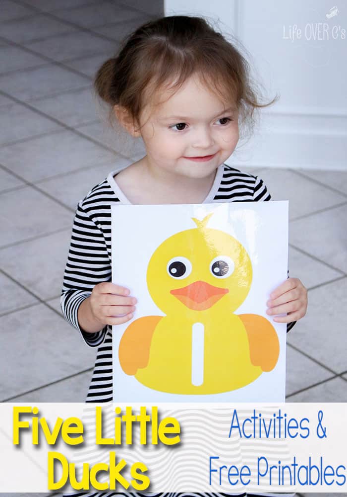 Five Little Ducks Number Line Counting Activity