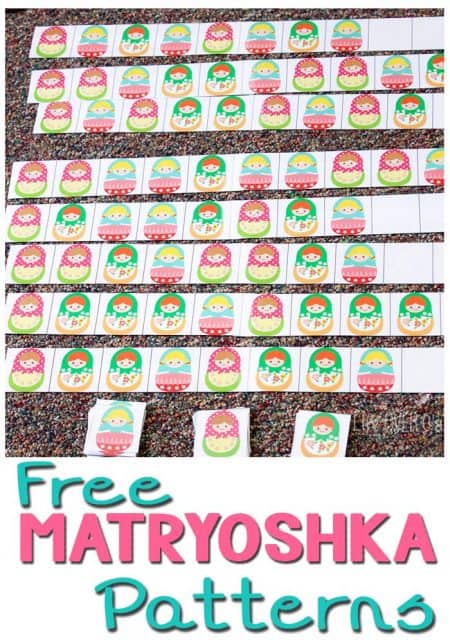 Free Matryoshka Pattern Printable for Kids