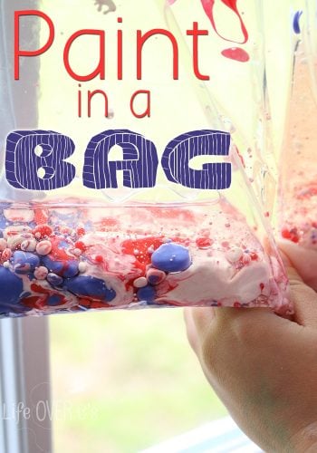 This mess-free paint in a bag is a great way to explore colors and even a fun science experiment!