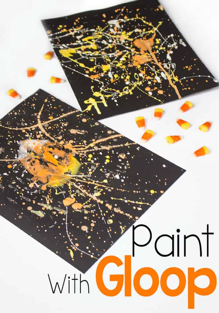 Learn to marble paper easily with acrylic paint, corn starch and water!