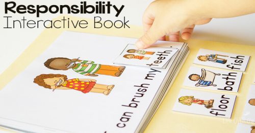 Free Responsibility Interactive Book for Preschoolers