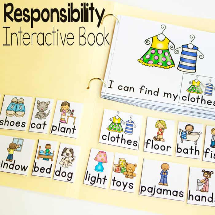 worksheet on for kindergarten food Responsibility Game & Book Interactive Preschoolers: for