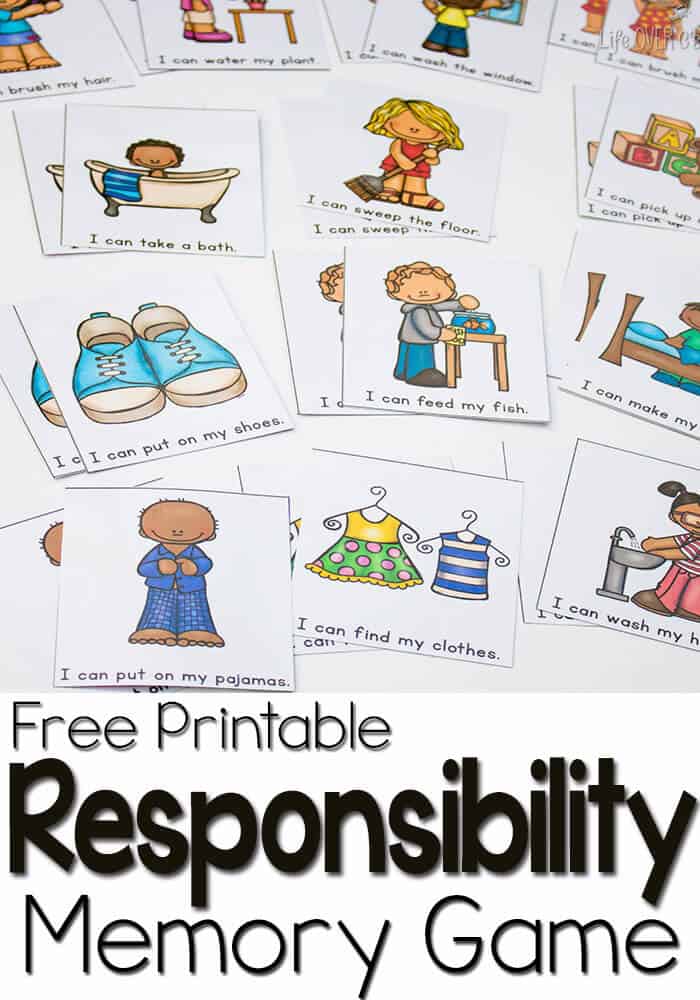 responsibility task cards