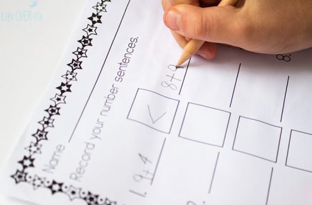 Free Superhero Printable Activity for Addition Inequalities