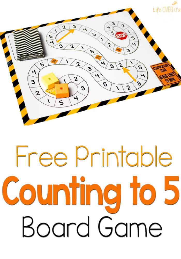 Free Counting To 5 Game Construction Theme Life Over C S