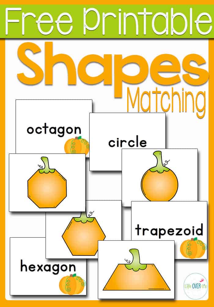 Free Printable Pumpkin Shape Matching Game Life Over C s
