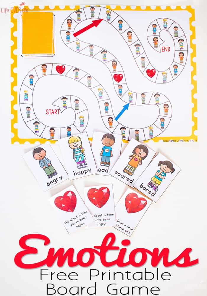 Free Printable Emotions Board Game for Kids