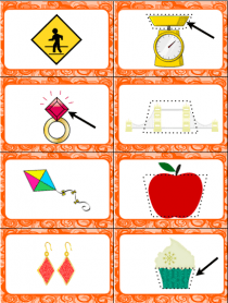 2D Shape Slap-It! Card Game Math Center - Life Over C's