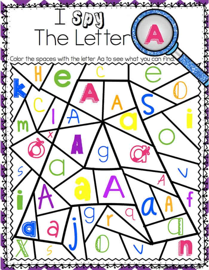 Alphabet I Spy NoPrep Printables & Centers Life Over Cs