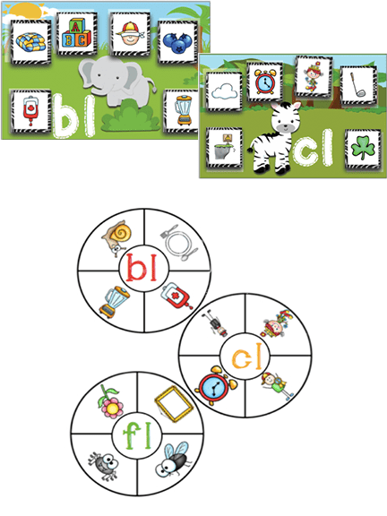 11 different beginning blends and digraph activities for literacy centers. Lots of ways to differentiate and build understanding of blends. Over 120 pages of activities! Leveled puzzles, clip cards, sorting mats, play dough mats, matching cards, card games and more! Your students will be Wild about Blends & Digraphs!