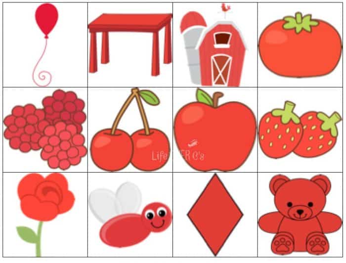 Free Printable Matching Colors Busy Bag 14 color sorting cards for color busy bag