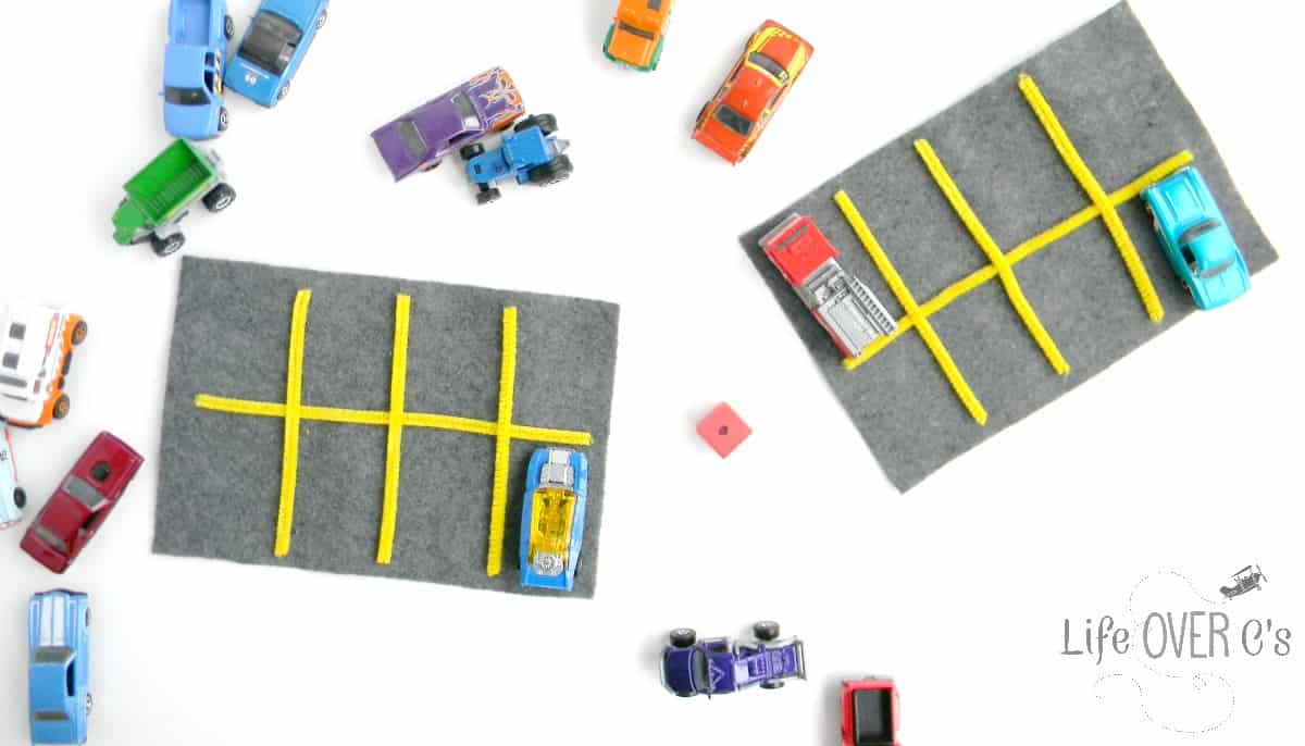 Montessori Inspired Activities for Pre-Schoolers: Car Parking Game