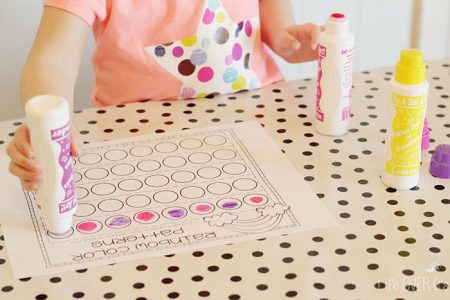 Free Printable Rainbow Patterns Activity for Kids