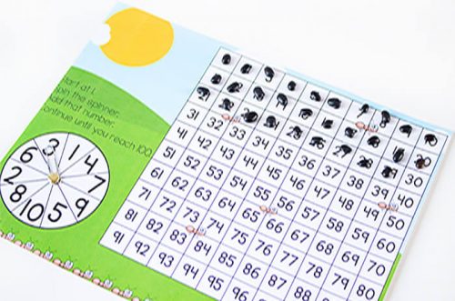 Insect Addition To 100 Free Printable Hundreds Chart