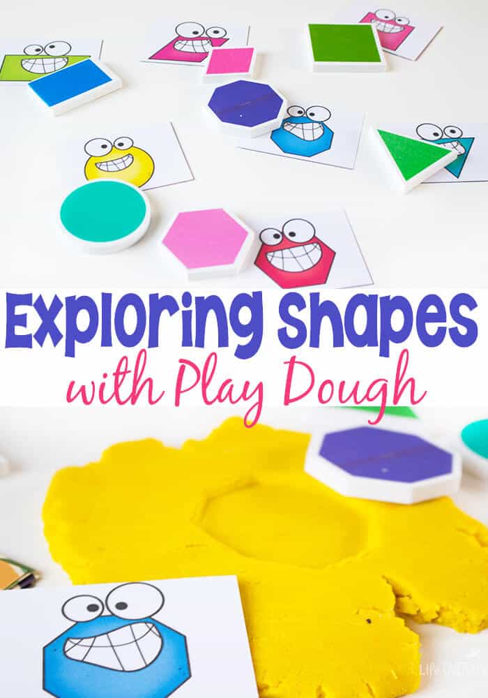 FREE SHAPES PLAY DOUGH MATS (Instant Download)  Shapes preschool,  Preschool learning, Preschool math