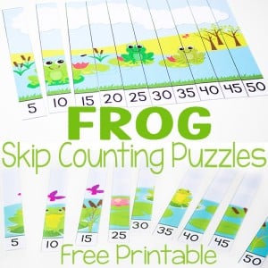 These frog skip counting puzzles are so much fun! What a great way to practice skip counting by 5s. Great for a frog theme or life cycle unit!