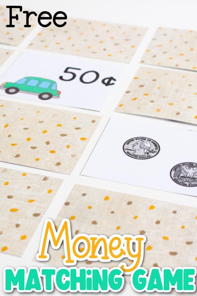 images is a close up photo of kids money matching game