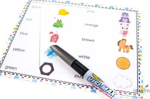 Math Lesson Using Color Titles Color Recognition Math & Literacy Pack: 15 Activities!