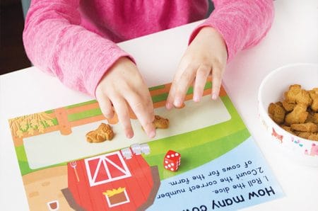 Free Printable Cows on the Farm Counting Game for Kids