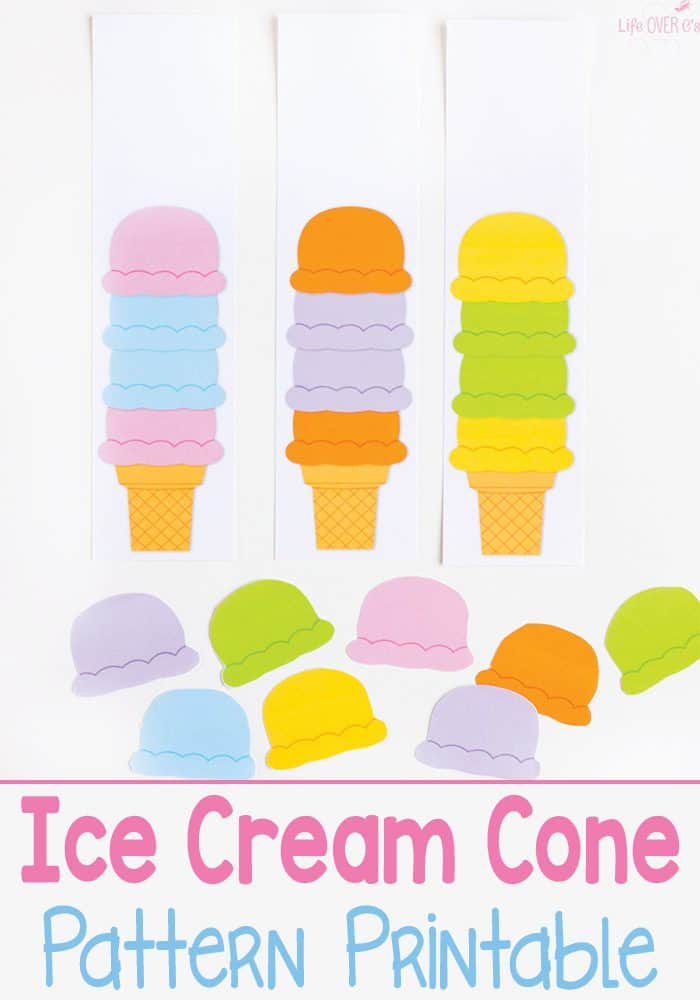 ice cream scoop pattern