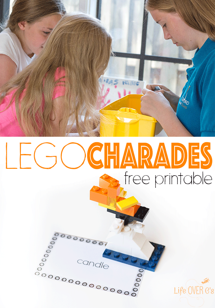 mudder portugisisk Forlænge Free Printable LEGO Charades Game for Kids -