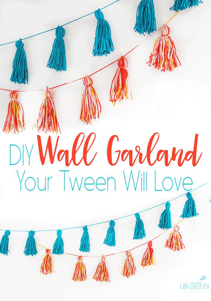 How to Make a Fun Wall Garland for Your Tween