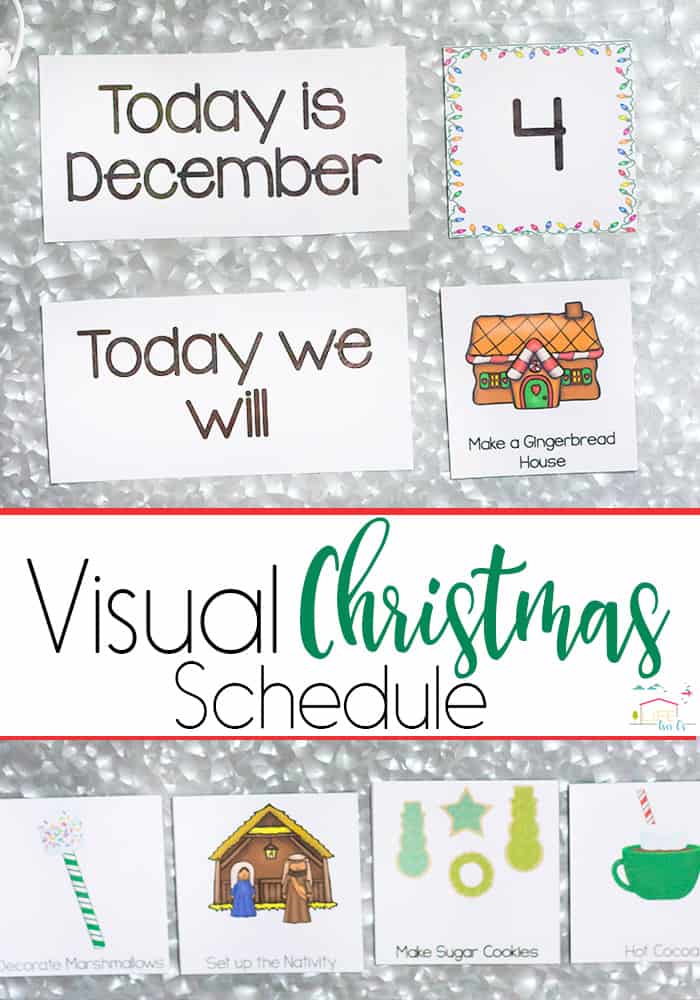 Visual Christmas Schedule for Special Needs Kids Life Over Cs