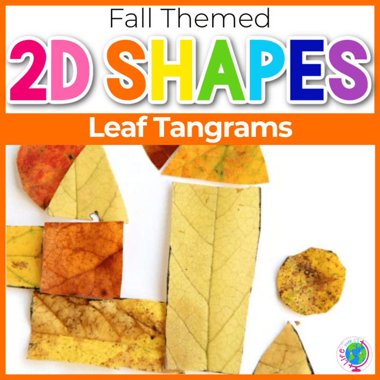 fall theme leaf tangram 2d shapes out of leaves