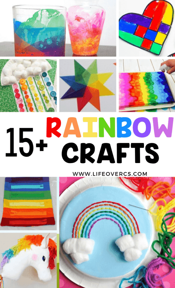 Rainbow Crafts for Toddlers at Home with quick and easy Templates