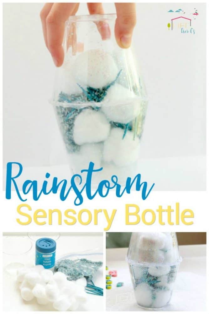 Easy DIY Rainstorm Sensory Bottle for Kids 6 these rainstorm sensory bottles are so much fun for kids to make and really sound like rain is falling right in the cup! sensory play for spring!