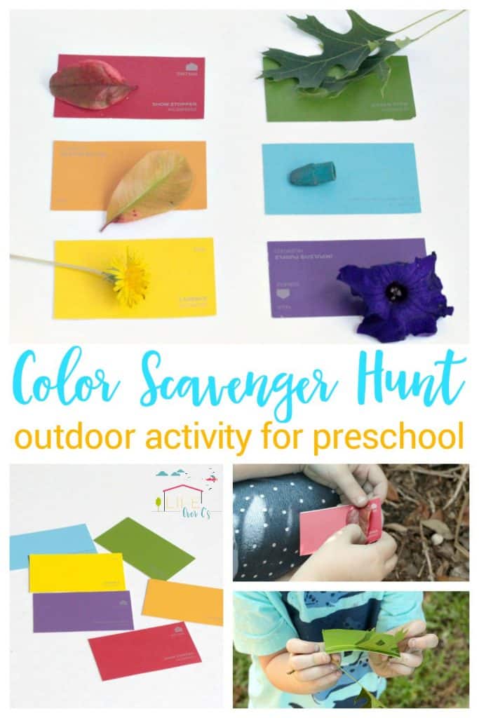 Download Preschool Paint Chip Outdoor Color Scavenger Hunt - Life ...