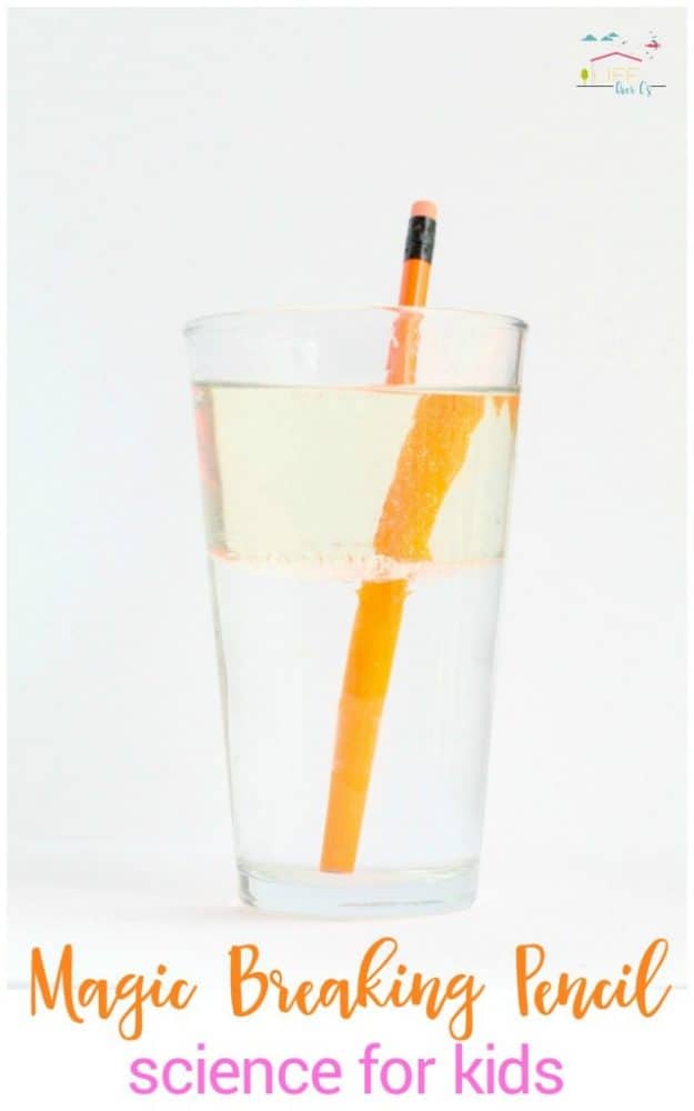 Magic Breaking Pencil: Light Refraction Science for Kids 6 light refraction breaking pencil science experiment for kids