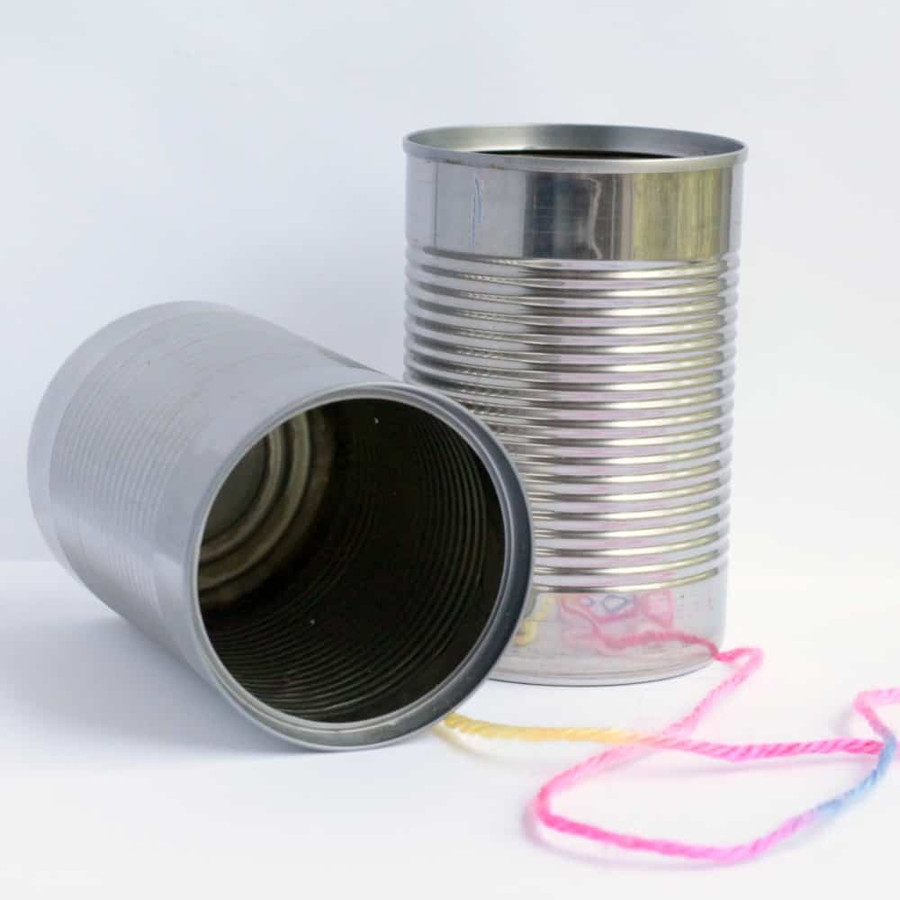 Tin Can & String Telephone: A Simple STEM Experiment - stlMotherhood