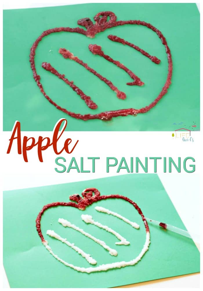 Raised Salt Painting for Kids 