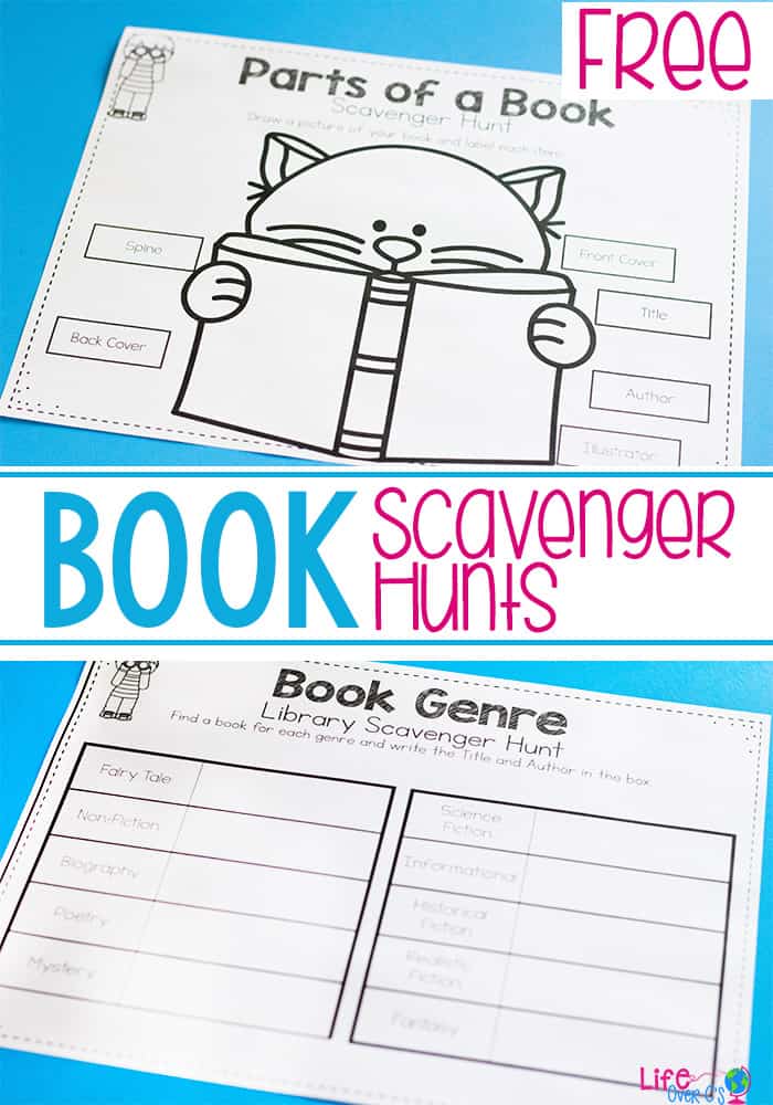 Free Printable Book Scavenger Hunts